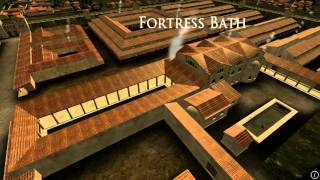 Animation of ancient Roman Fort in Caerleon Wales [upl. by Namialus334]