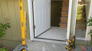 Jeld Wen Front Door Installation  Really crappy products and craftsmanship PART 1 [upl. by Eilsek157]