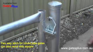 Gate Latch 2 way for round pipe and square [upl. by Delmer]