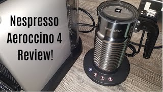 Nespresso Aeroccino 4 Milk Frother Review  Worth upgrading from the Aeroccino 3 [upl. by Kristo]