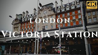 London Victoria Station Walk Through England 4K [upl. by Rey260]