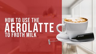 How To Use the AeroLatte To Froth Milk [upl. by Llednil]