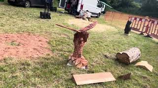 A fabulous range of wooden sculpture at Caerleon festival 2024 [upl. by Bent]