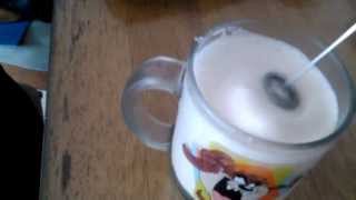 Aerolatte Review Frothing Cold Milk In Under 1 Minute [upl. by Arraeis]